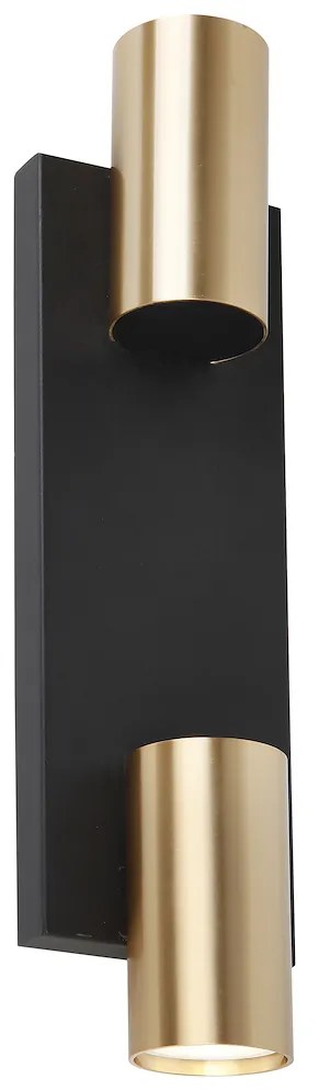 Nástenné svietidlo Genesis, 2x zlaté kovové tienidlo, b