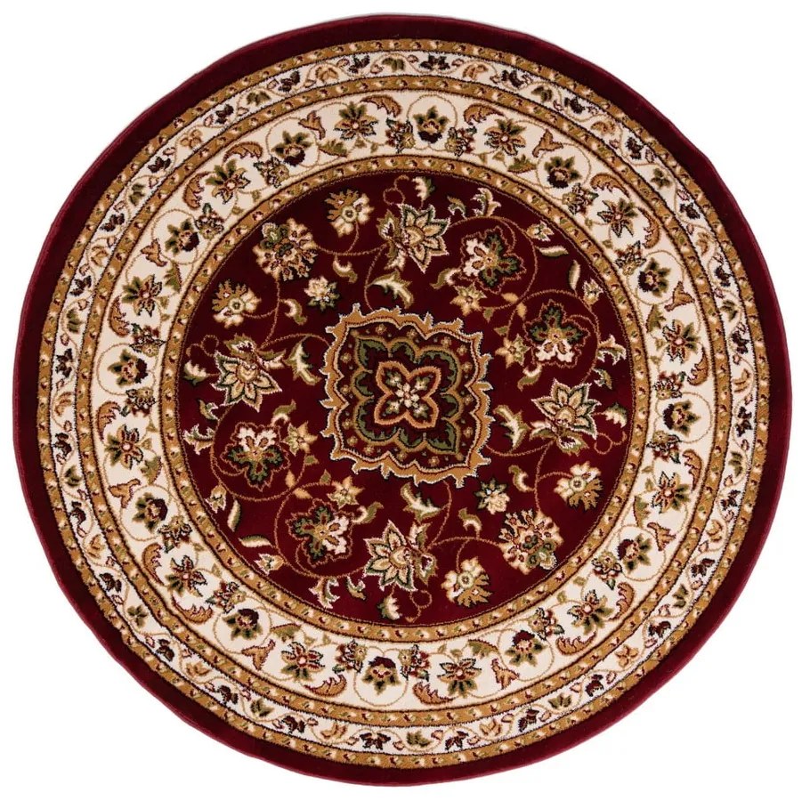 Červený okrúhly koberec 133x133 cm Sherbone - Flair Rugs