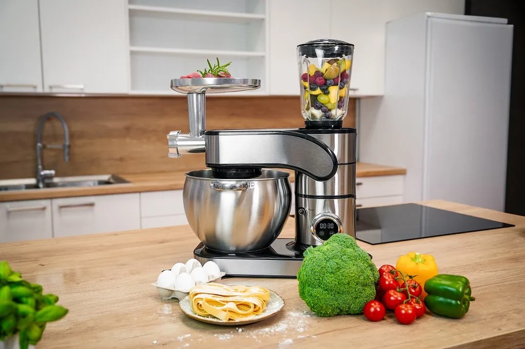 Celokovový kuchynský robot BestBerg BBR-20S / 2500 W / 10 l / 12 rýchlostí
