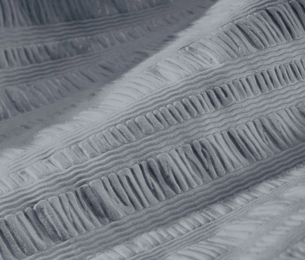 Krepová posteľná bielizeň, štandardná veľkosť, sivá