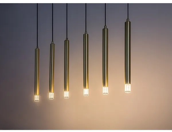 Rabalux 72363 - Luster na lanku RAMIRA 6xG9/5W/230V zlatá