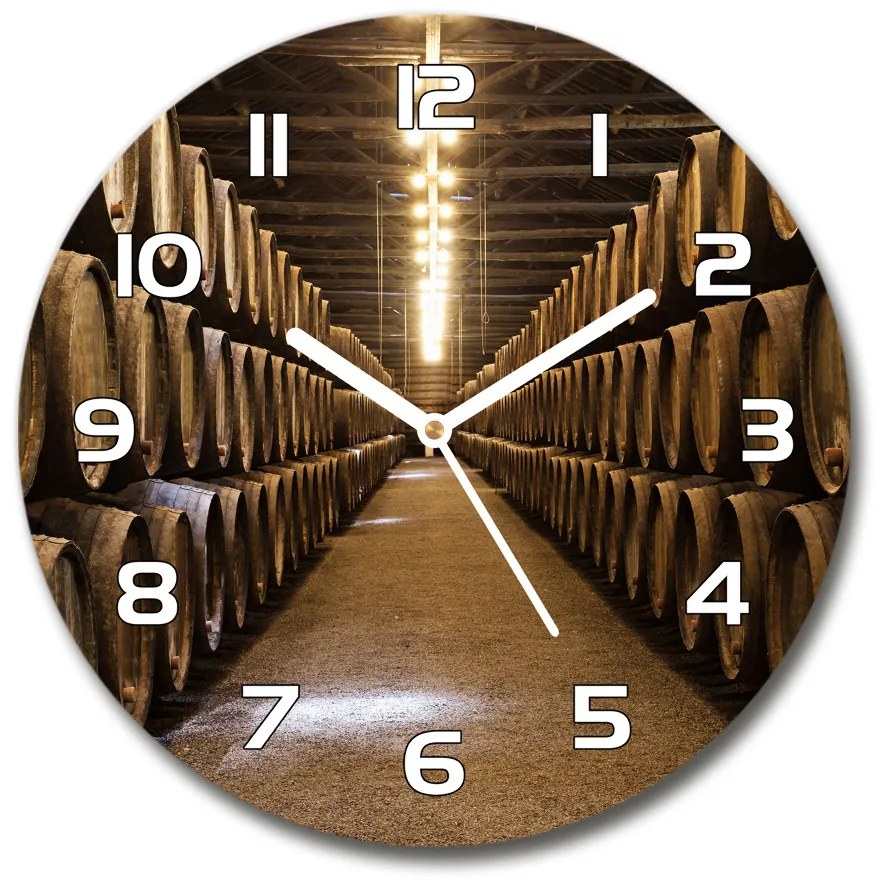 Sklenené hodiny okrúhle Vináreň v Porto pl_zso_30_f_78509744