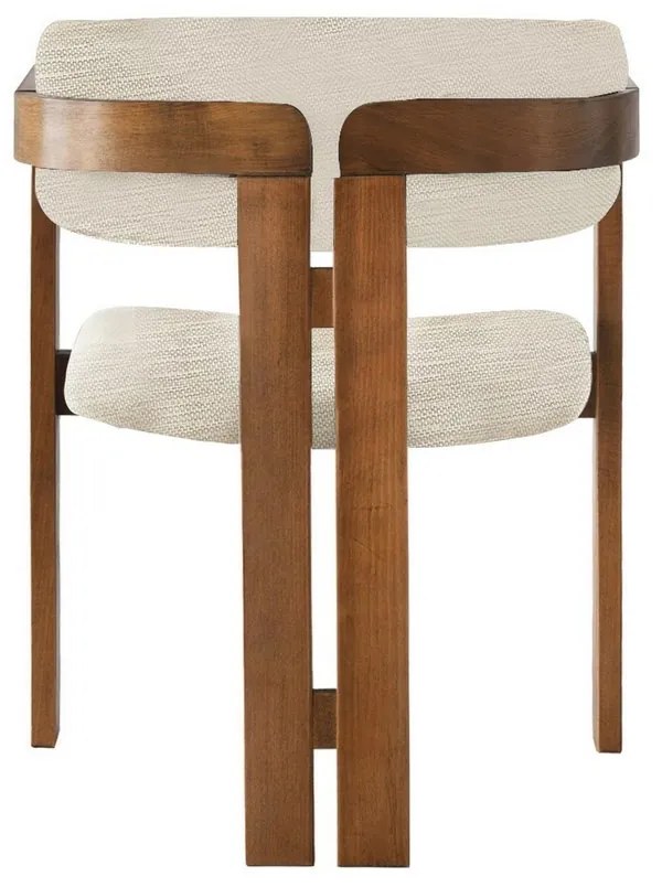 Jedálenská stolička CO Light Grey and Walnut