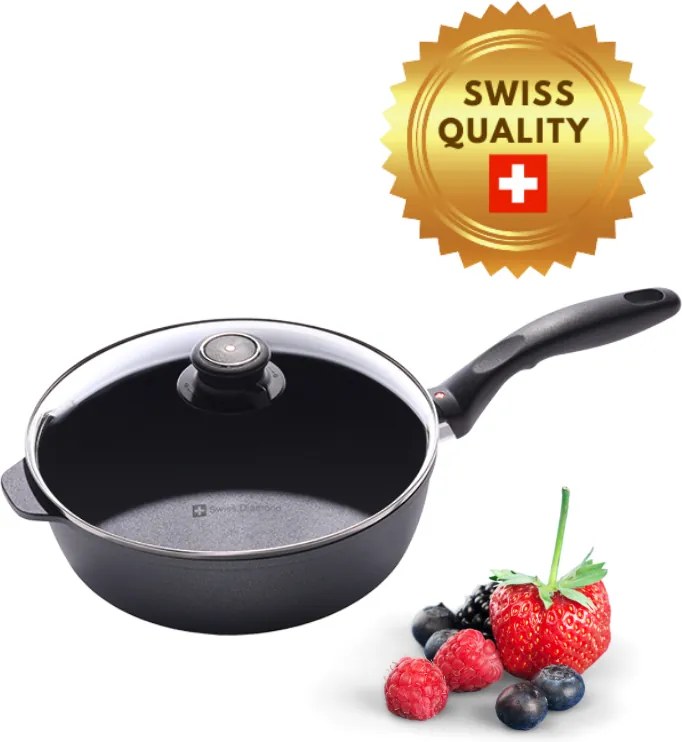 Swiss Diamond | XD6724ic Indukčná zvýšená panvica s priemerom 24 cm s pokrievkou | XD