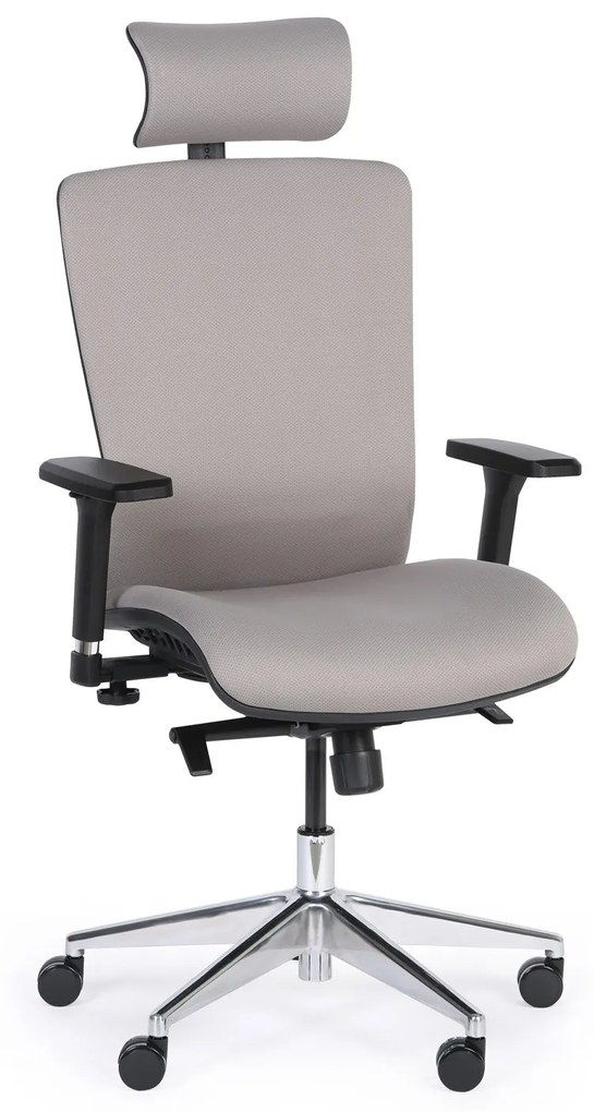 Kancelárska stolička LESTER F, sivá