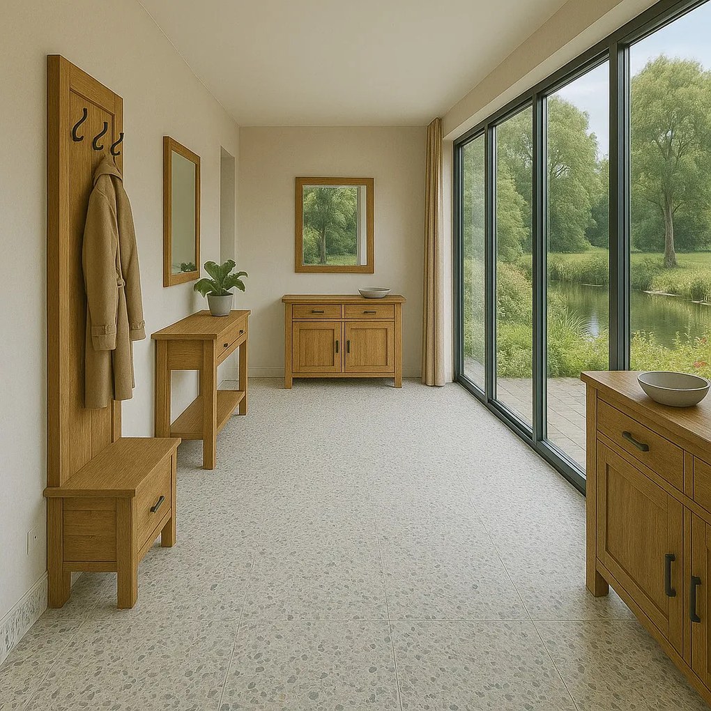 IVC Commercial, PVC podlaha - lino Logitex Ultimate 55 Coronet T35, na mieru, šíře 2m,4m, béžová, filc, chodba / predsieň