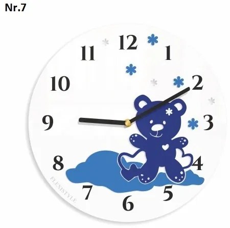 Nástenné hodiny do detskej izby Červená