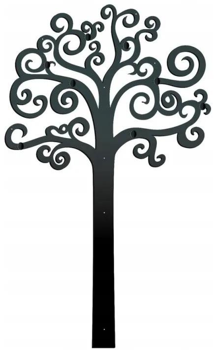 Vešiak na stenu strom života 170 čierna