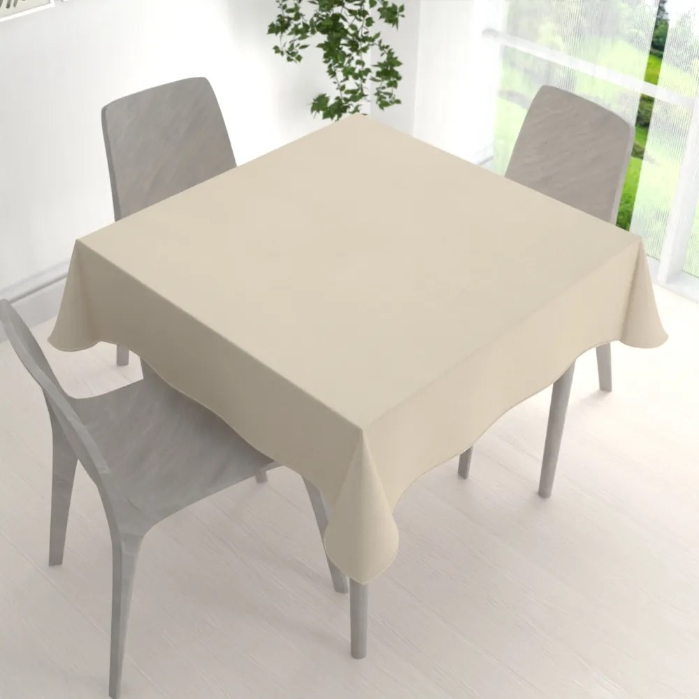 Biante Veľký dekoračný štvorcový obrus BKU-121 Latte 200x200 cm
