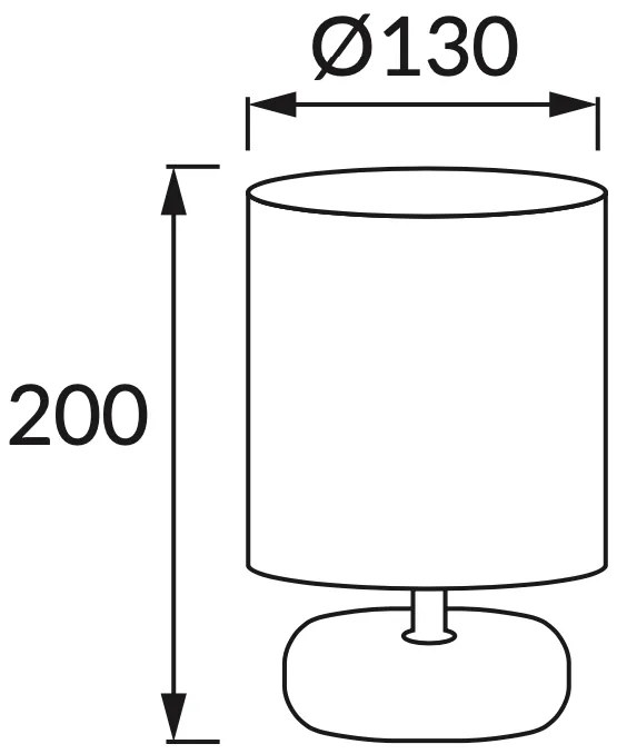 Strühm STRÜHM Stolná lampa PATI E14 WHITE 3143