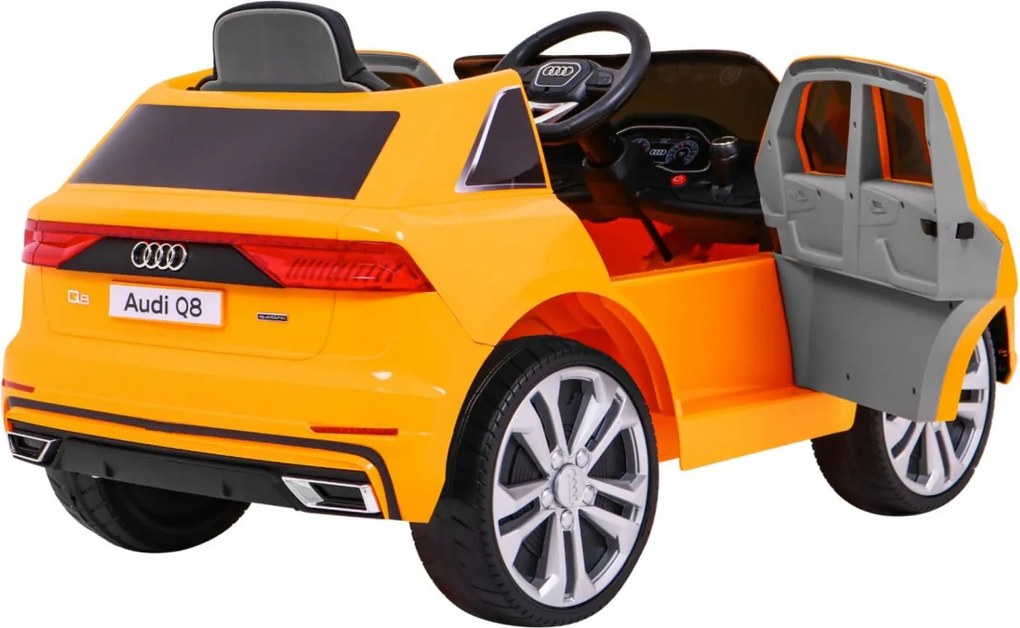 Ramiz Audi Q8 Lift, detské SUV na batérie Žltá + diaľkové ovládanie