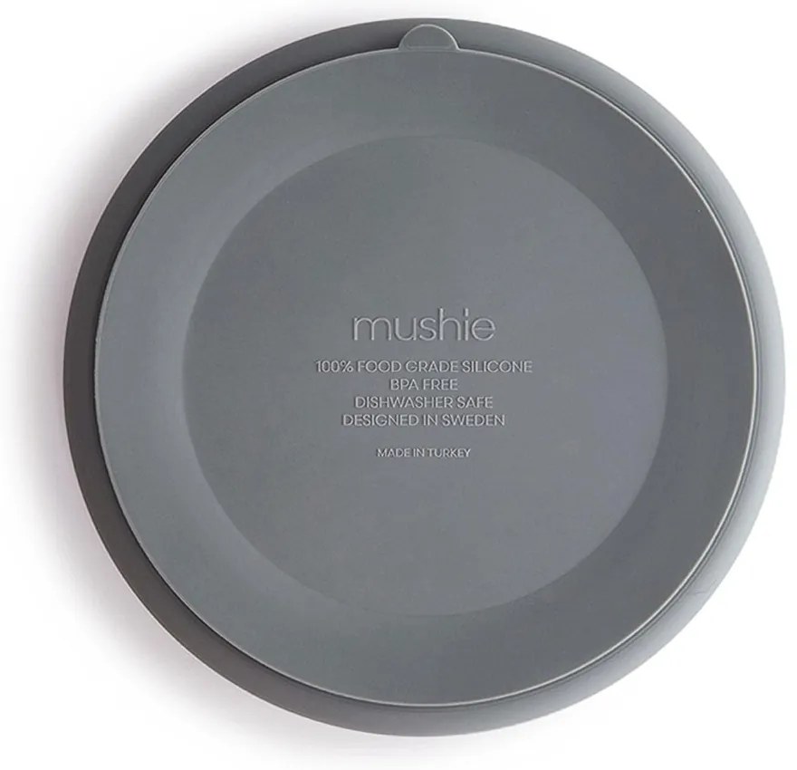 Mushie silikónový tanier s prísavkou - Stone