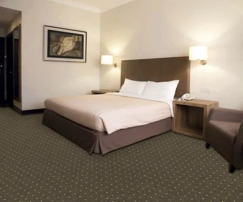 Koberce Breno Metrážny koberec AKZENTO NEW 94, šíře role 400 cm, hnedá, viacfarebná