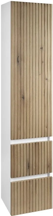 Aqualine Aqualine, PANEDA STRIP skrinka vysoká 35x165x31cm, dub emporio, ľavá/pravá, PN265