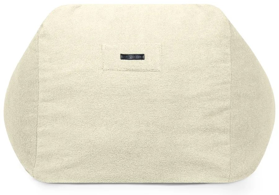 Krémový sedací vak z textílie buklé Sofa Snug – SLOWDOWN