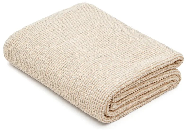 Béžový bavlnený pléd 240x260 cm Senara – Kave Home