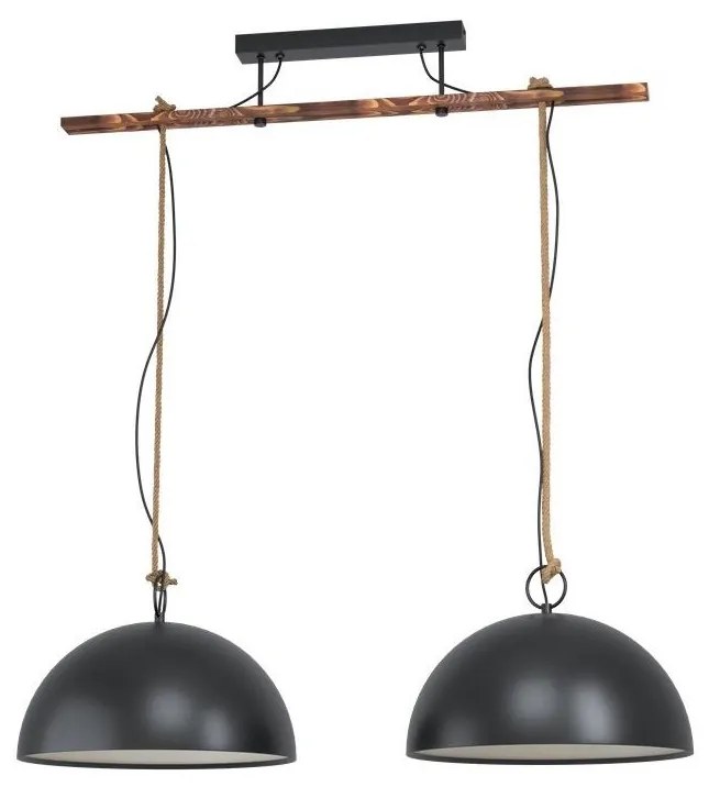 Eglo 43397 - Luster na lanku HODSOLL 2xE27/40W/230V
