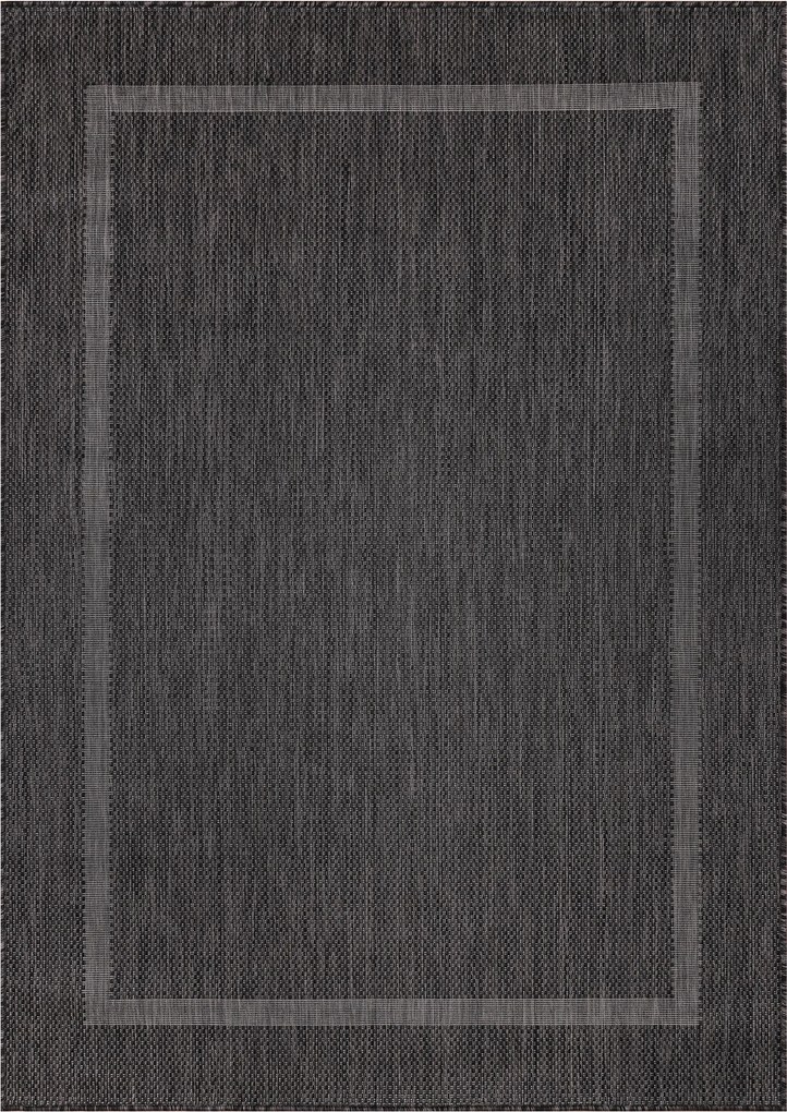 Ayyildiz, Kusový koberec Relax 4311 Black, 120x170, čierna, chodba / predsieň