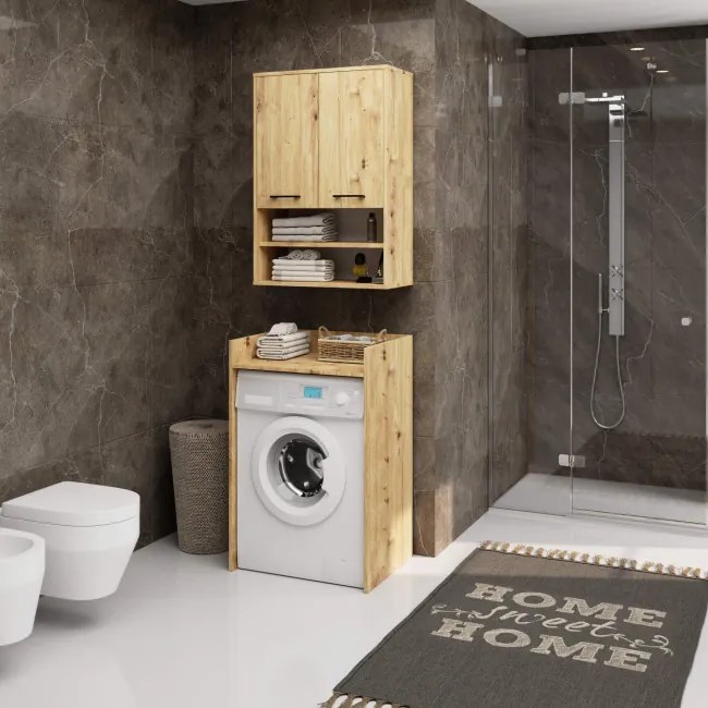 Kúpeľňová skrinka FIN H934 W64 2D 1P dub artisan