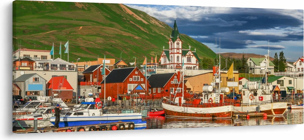 Obraz - Húsavík (120x50 cm)