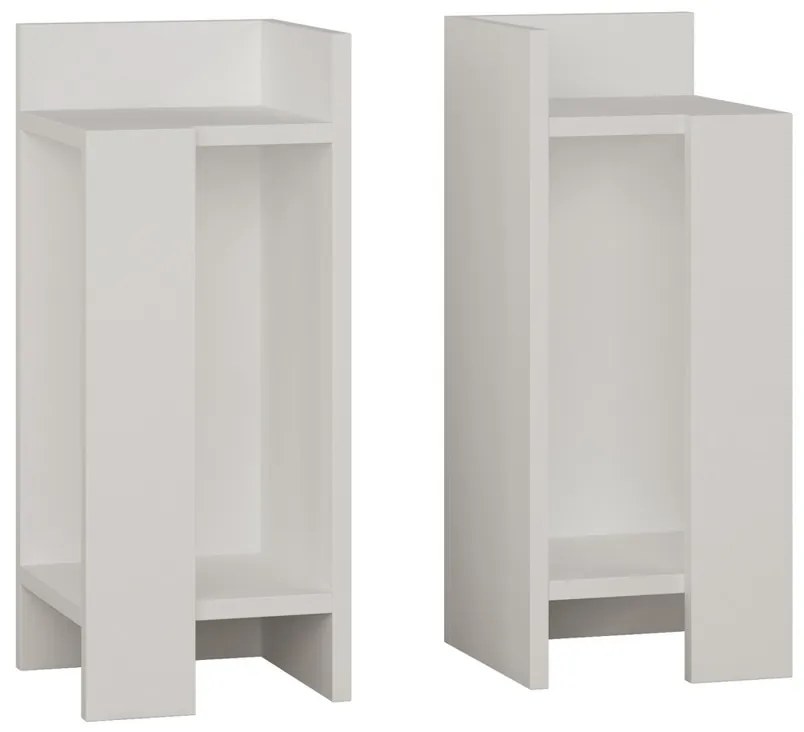 Nočný stolík Elos White, 2 ks