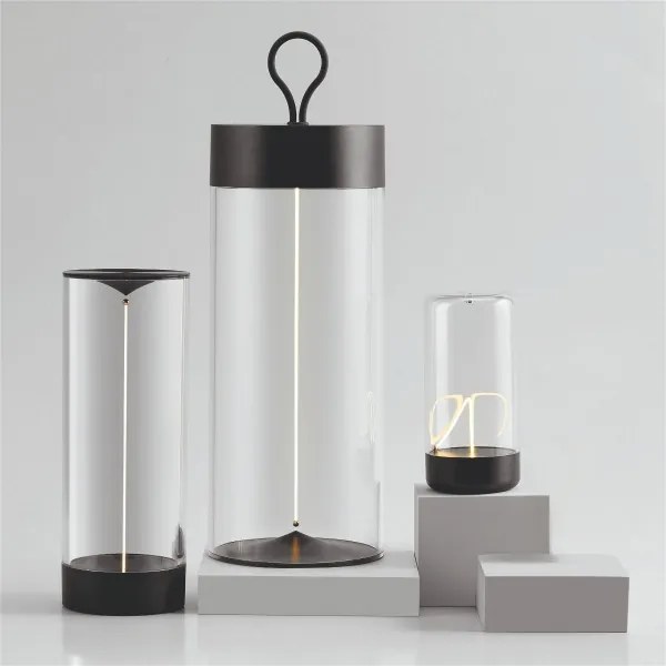 Zuma Line 1001 - LED Stmievateľná nabíjacia lampa ESTERNO LED/0,5W/230V čierna IP54