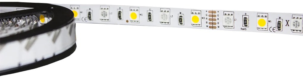 BERGE LED pásek - SMD 5050 - RGB+WW - 5 m - 60 LED/m - 14,4 W/m - IP20
