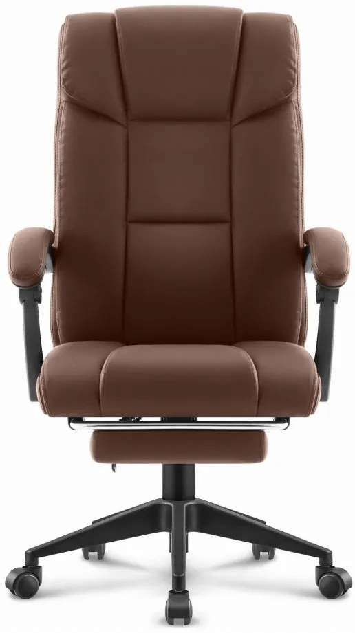 Kancelárske kreslo HC-1029 Brown s opierkou nôh