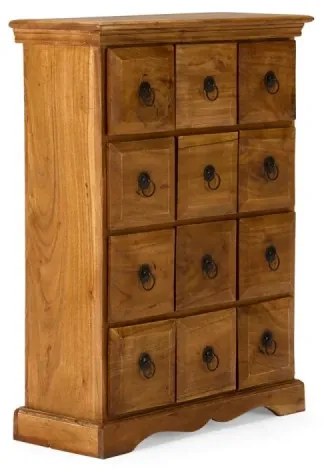 furniture-nabytek.cz - Masívna komoda Texas z akácie, lakovaná, prírodná – 58×25×82 cm