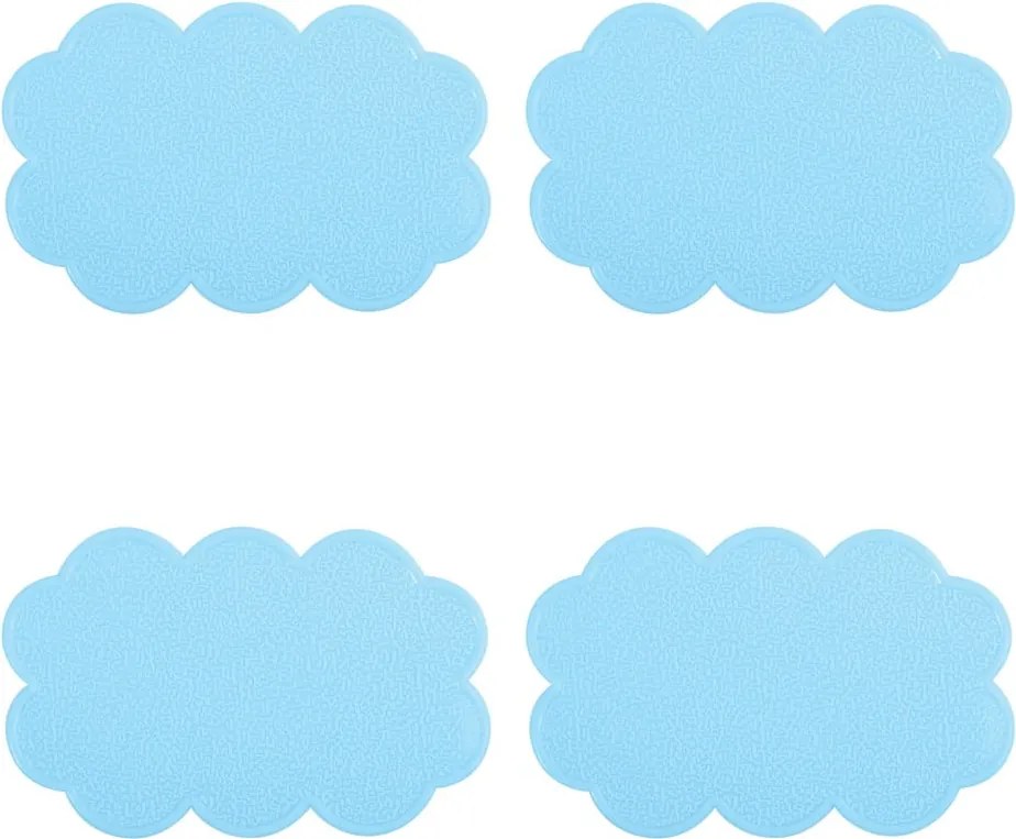 Detské protišmykové podložky v súprave 4 ks do vane 9x14,5 cm Nuages – MSV
