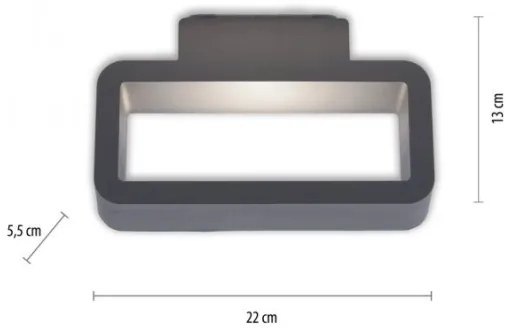 Paul Neuhaus 9668-13 - LED Vonkajšie nástenné svietidlo HENDRIK LED/5,2W/230V IP54