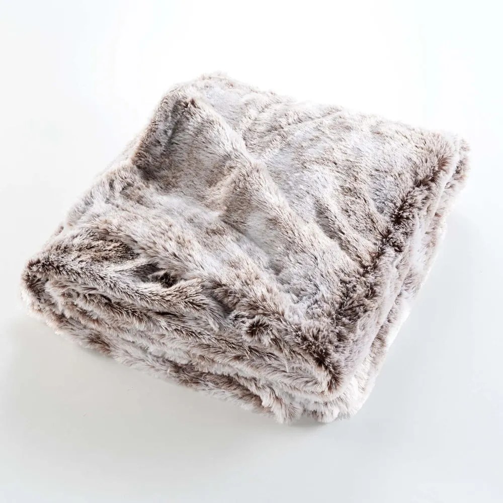 Hnedá deka z umelej kožušiny 180x220 cm Antartic – douceur d'intérieur
