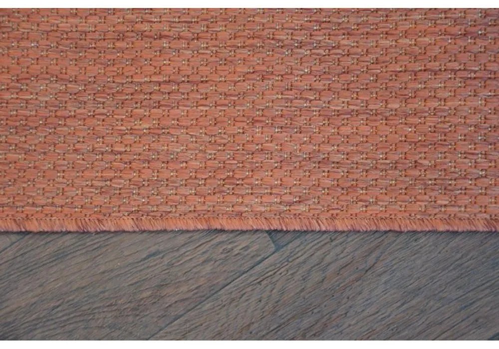 Kusový koberec Flat terakotový 60x180cm