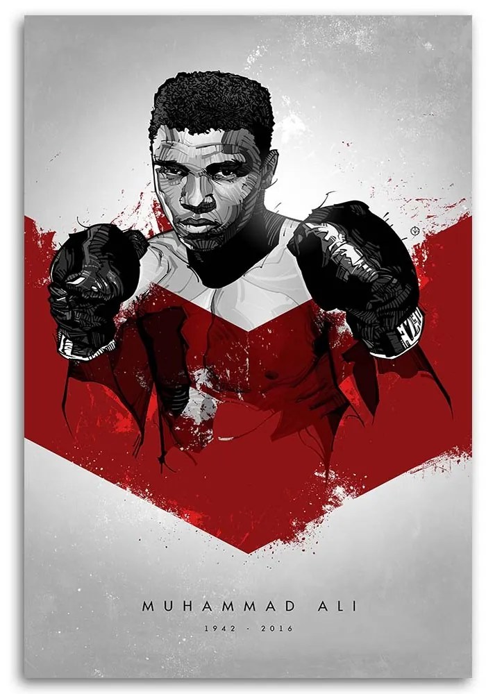 Gario Obraz na plátne Americký boxer Muhammad Ali - Nikita Abakumov Rozmery: 40 x 60 cm