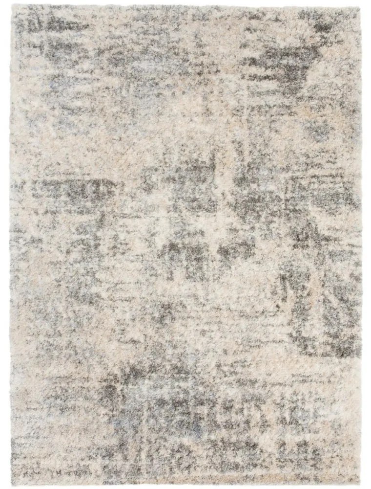 Kusový koberec shaggy Defne sivý 140x200cm