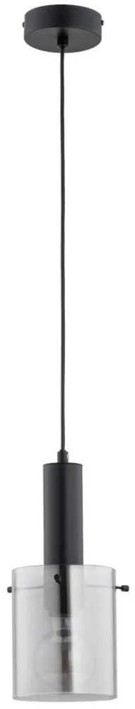 Luster na lanku CELIA 1xE27/60W/230V čierna