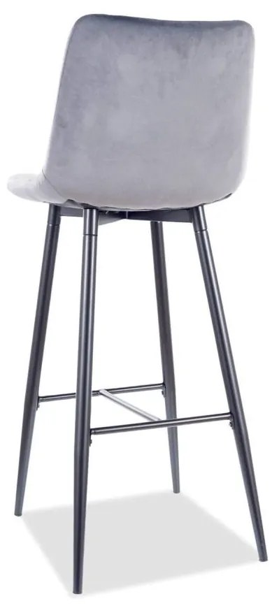 SIGNAL MEBLE Barová stolička CHIC VELVET H-1