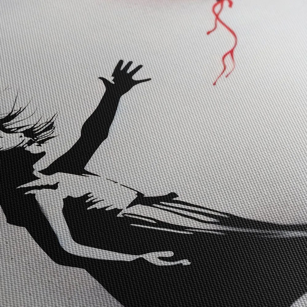 Obraz srdce vo vetre street art