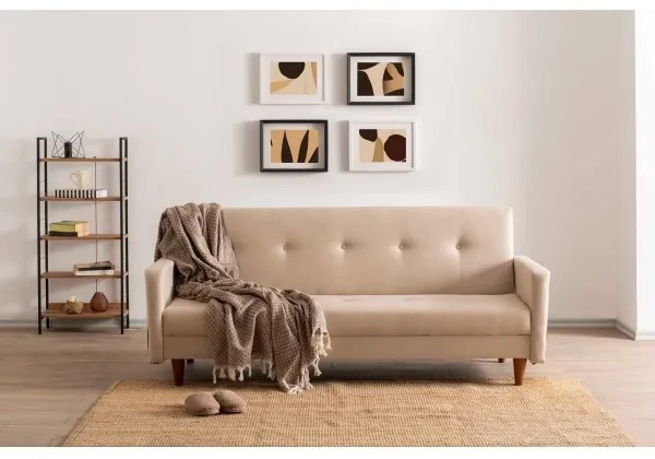 Dvojmiestná pohovka NARA krémová/béžová