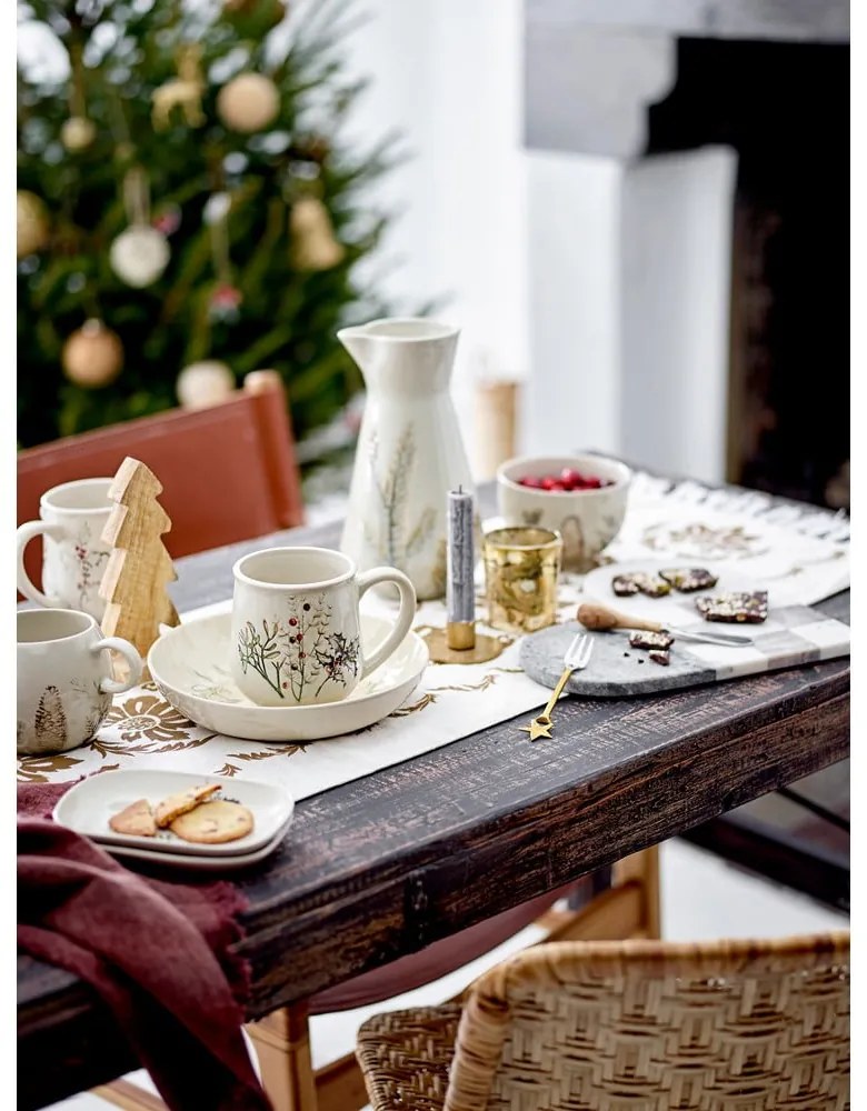 Krémová miska s vianočným motívom z kameniny 450 ml Hollie – Bloomingville