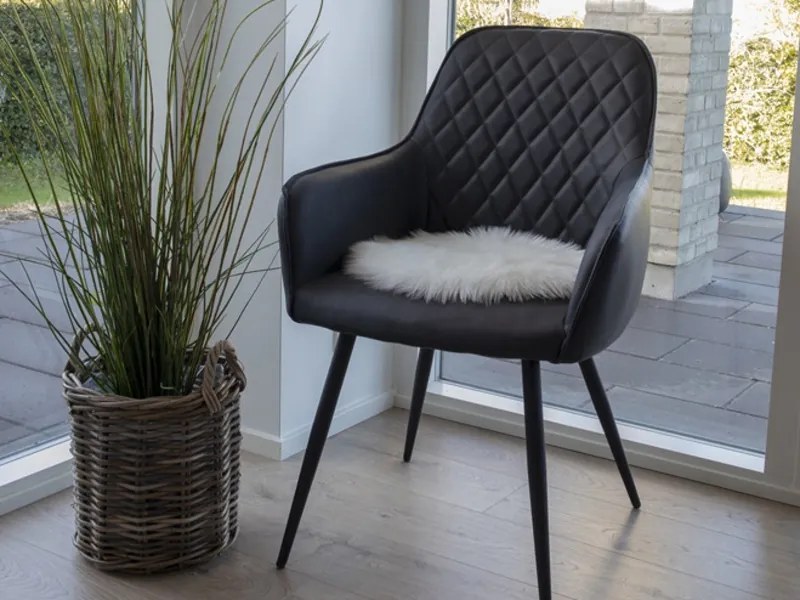 Lambskin podsedák umelá kožušina 35 cm biela