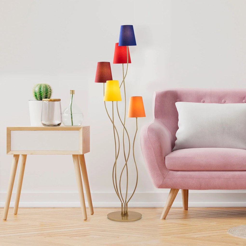 Stojací lampa Bonibon II vícebarevná