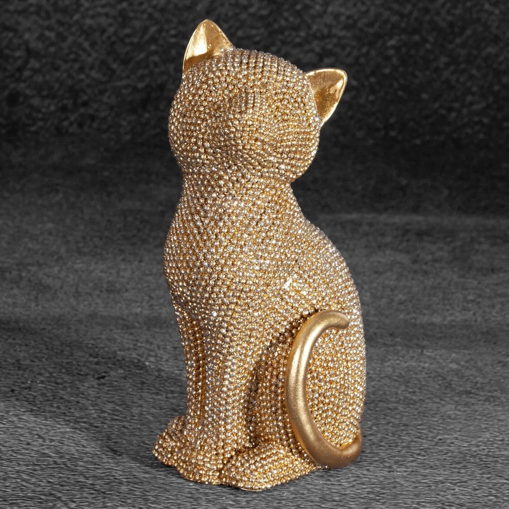 DEKORAČNÁ SOŠKA ELDO 7X6X15 CM ZLATÁ