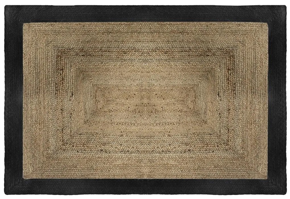 Koberec Hank, 120x170 cm, béžová/čierna