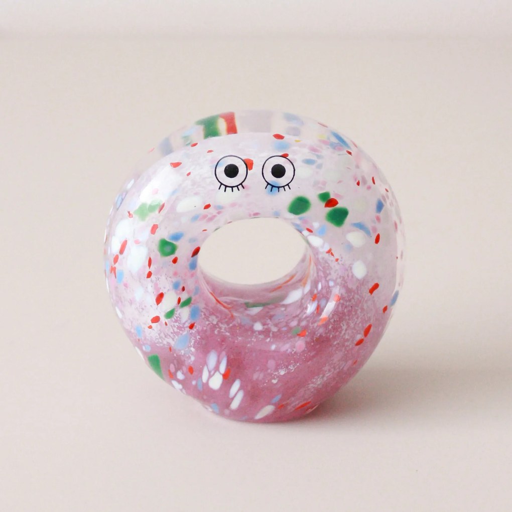 Studio Arhoj Sklenená figúrka Crystal Atypical Donut