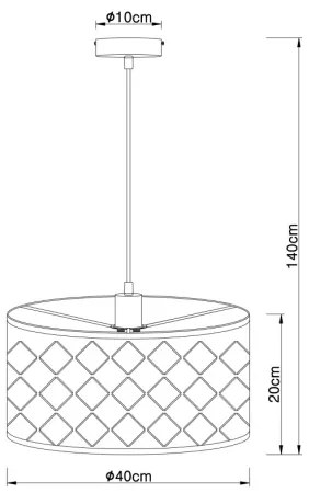 Globo 15329H - Luster na lanku HARALD 1xE27/60W/230V