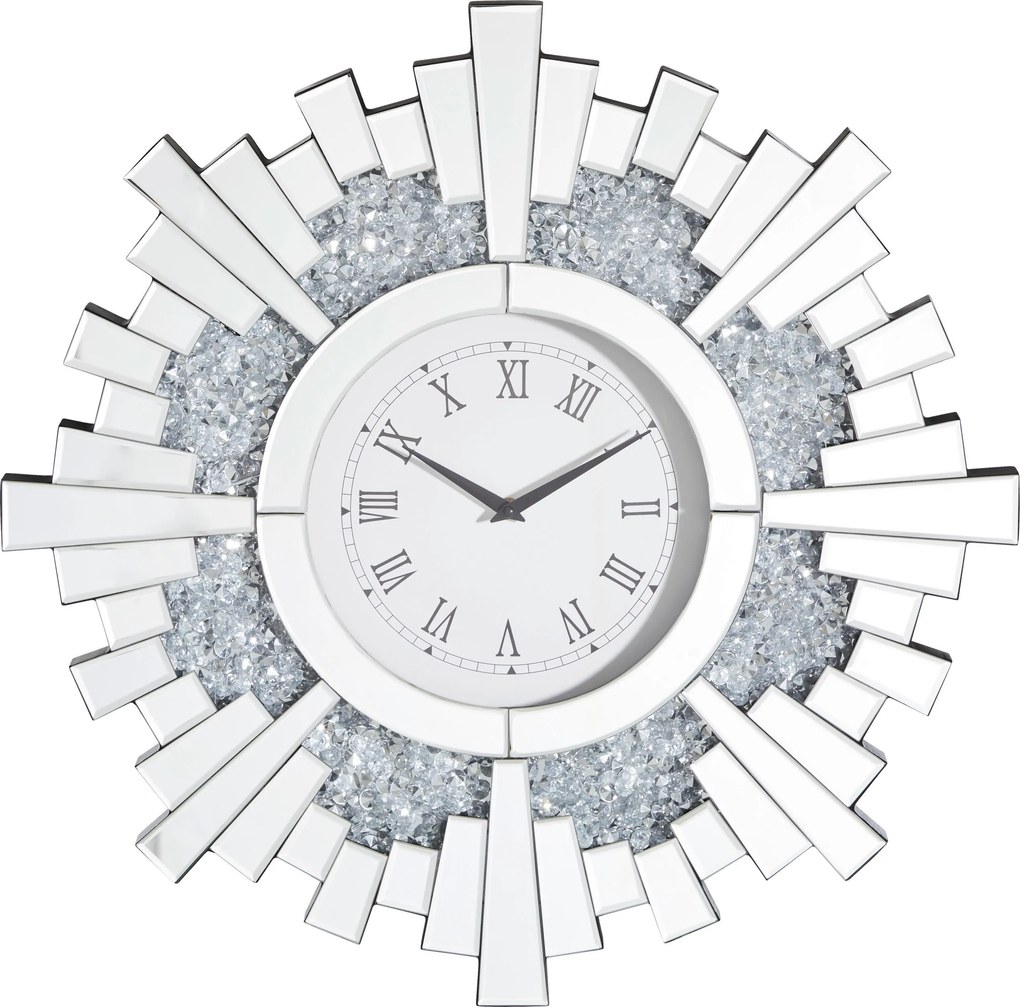 XXXLutz NÁSTENNÉ HODINY strieborná 60/60/5,2 cm Xora - Hodiny - 001047015501
