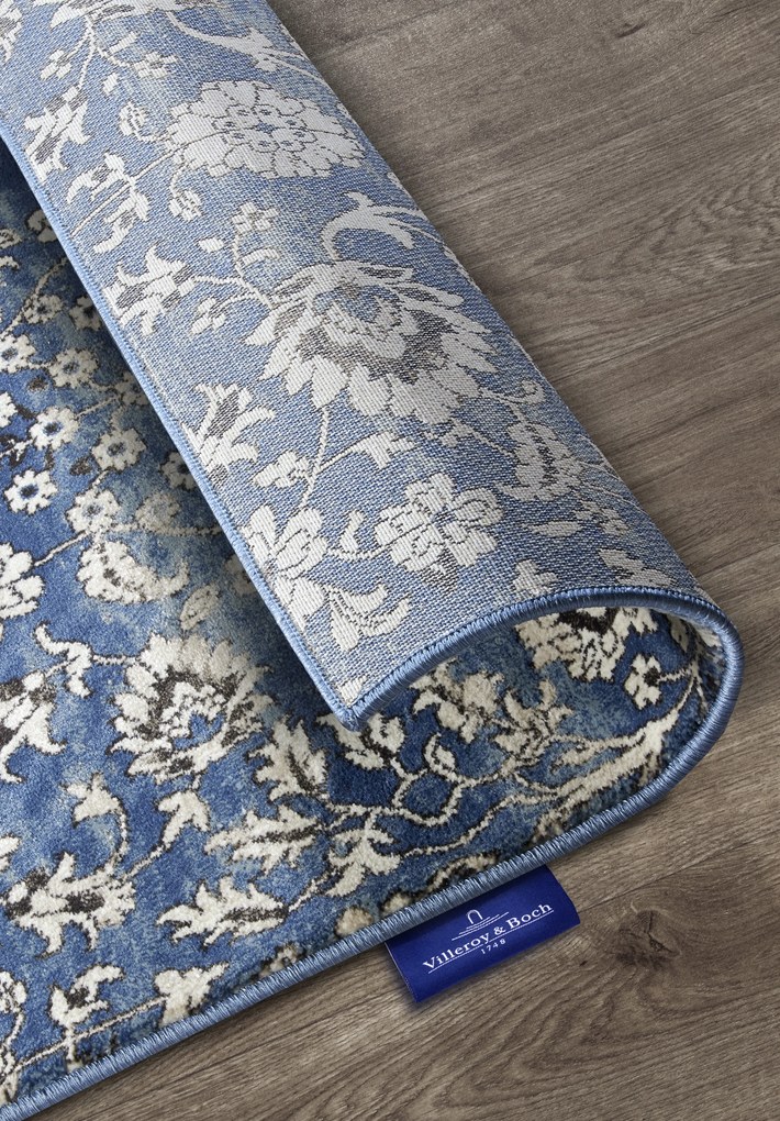 Villeroy & Boch, Behúň Villeroy & Boch 106119 Blue, Cream, 80x240, modrá, obývacia izba