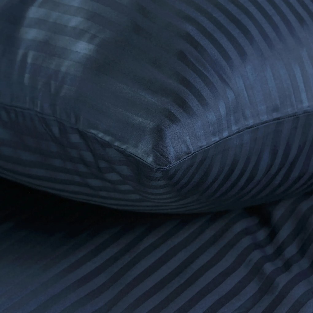 SATÉNOVÉ OBLIEČKY VERA 140X200 CM, 1 KS 70X80 CM TMAVOMODRÉ