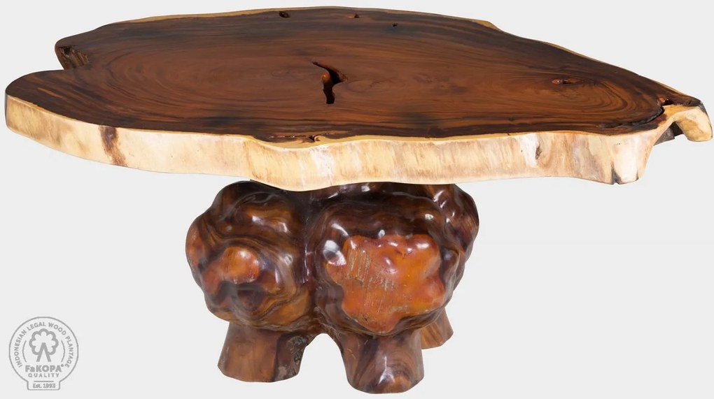 FKP -  Jedálenský stôl SUAR 180 cm okrúhly, prírodný